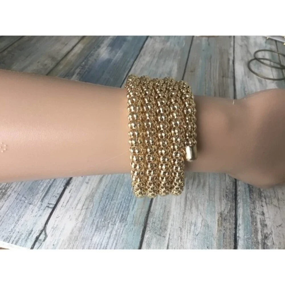 Gold Wire Wrap Bracelet